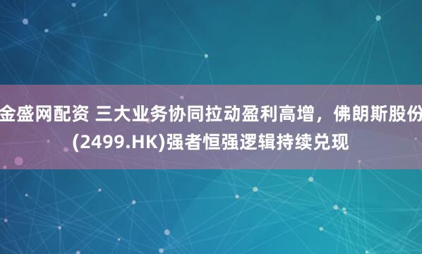 金盛网配资 三大业务协同拉动盈利高增，佛朗斯股份(2499.HK)强者恒强逻辑持续兑现